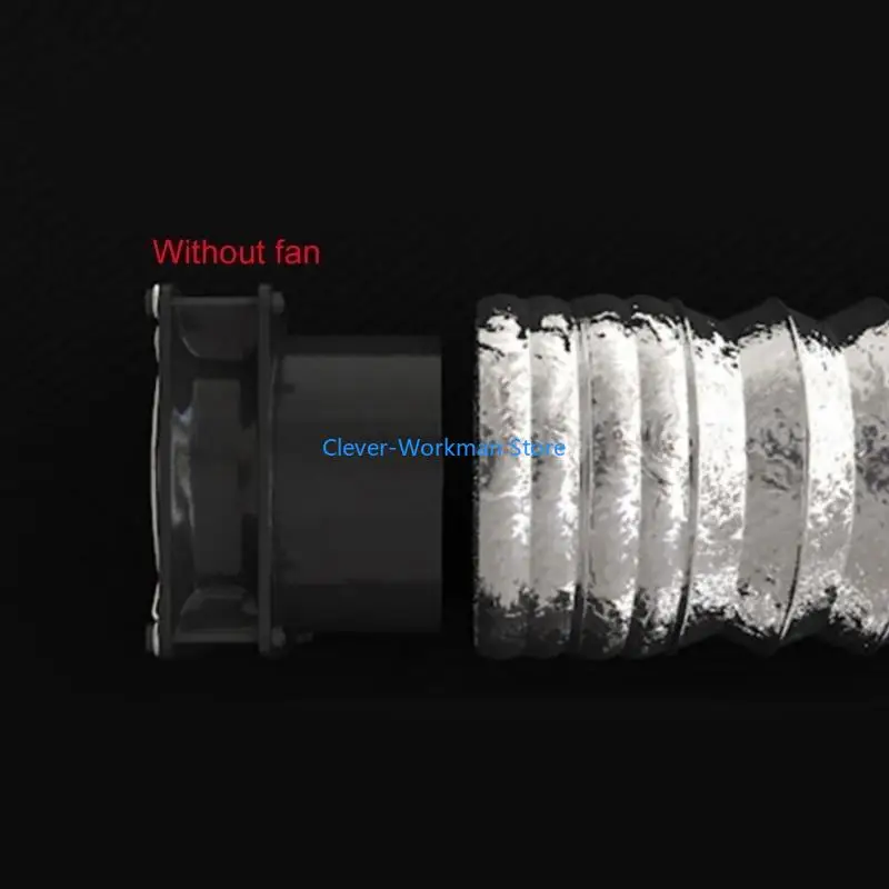 أنبوب تنفيس ألومنيوم قابل للتمدد 24TD قطر داخلي 8 سم، قناة هواء ممتدة 1/3/6M