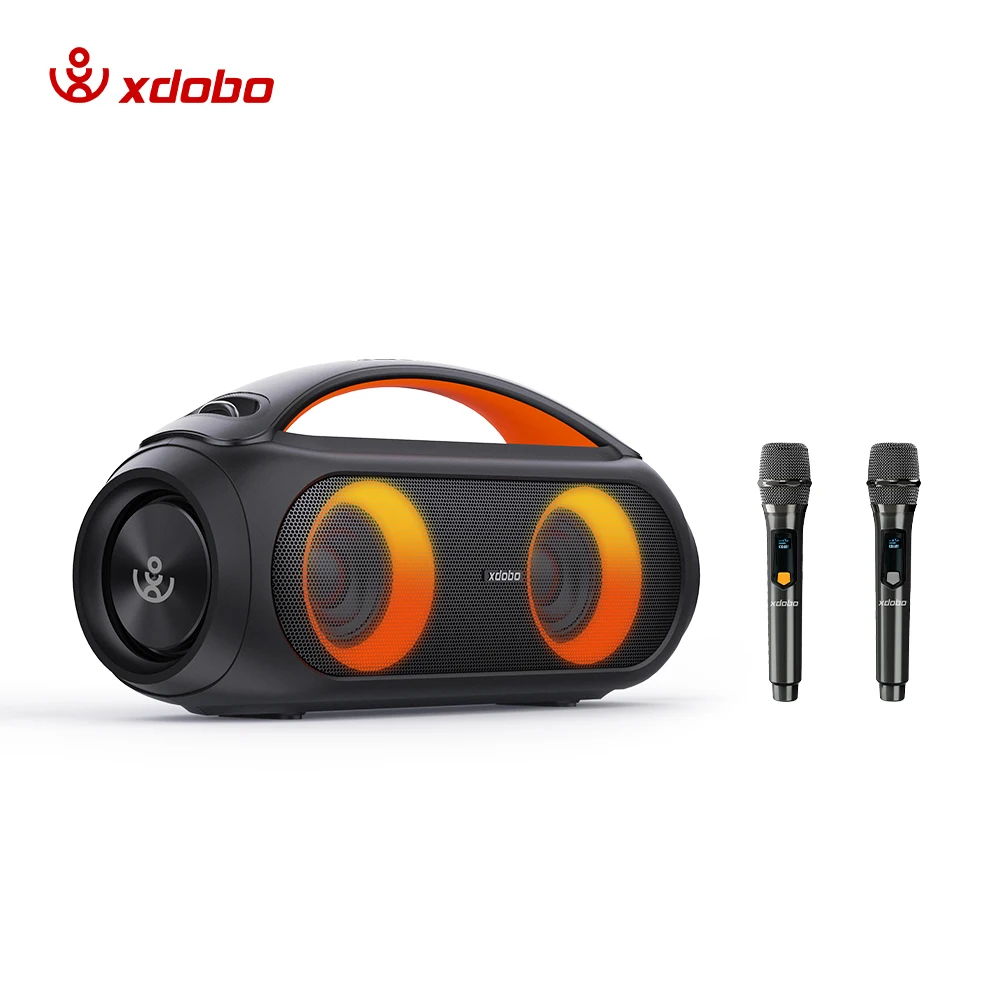 XDOBO VIBE PLUS 80W Portable Bluetooth Speaker Vibe Plus Karaoke 10400mAh Wireless TWS Subwoofer Suporrt USB/TF/AUX RGB light