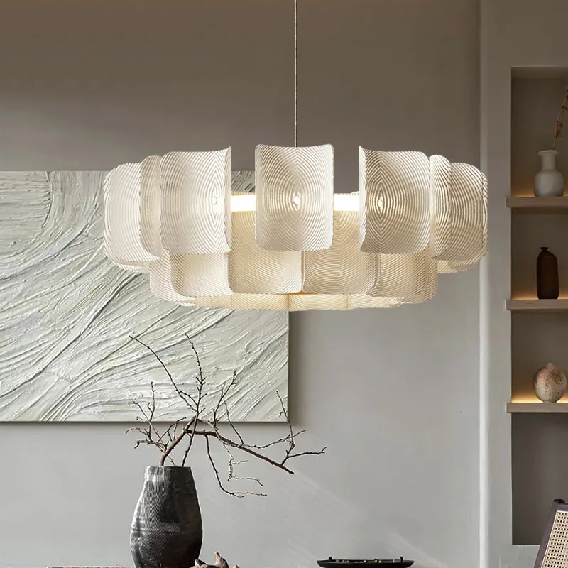 

Restaurant chandelier French cream light luxury bedroom simple Zhongshan lamps