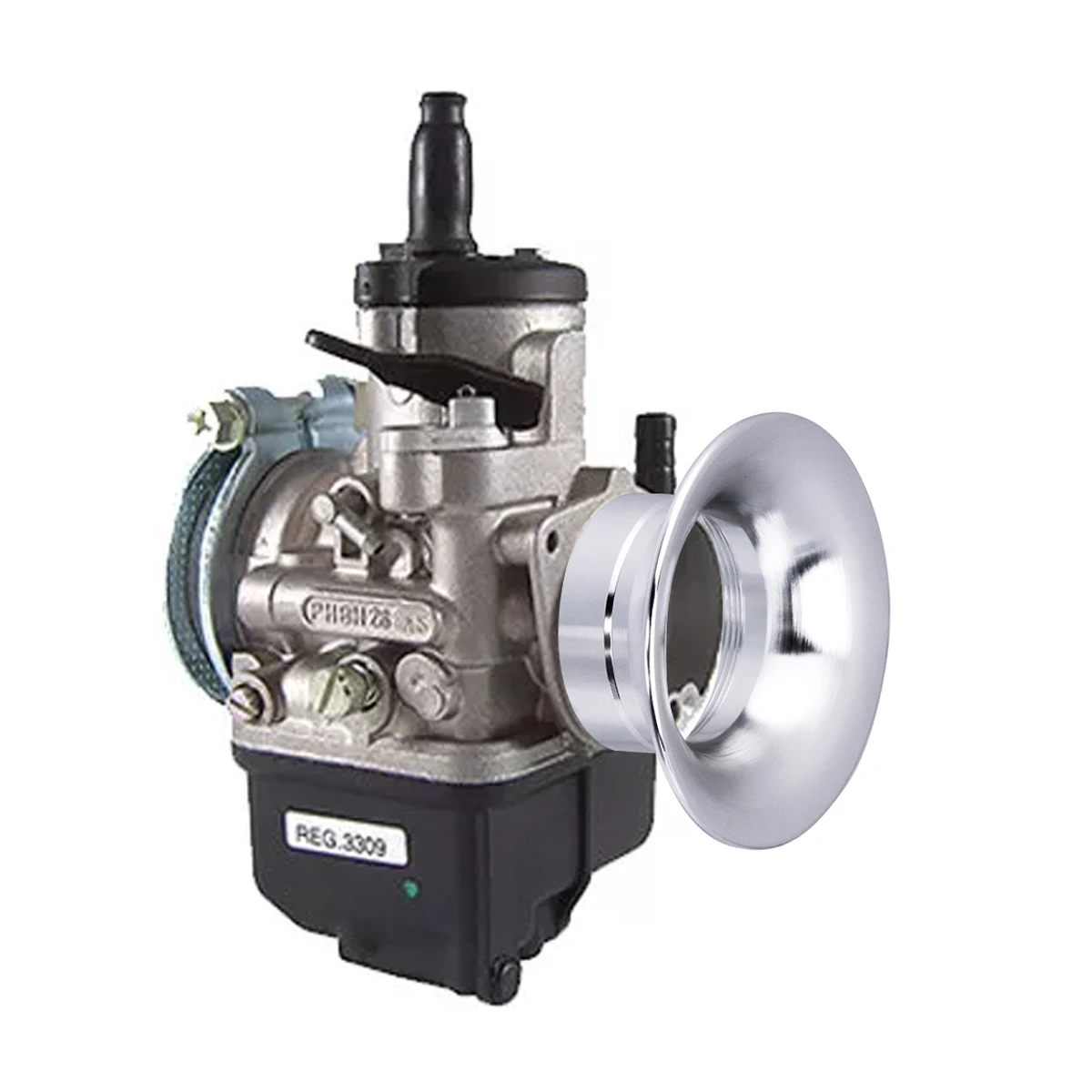 ZS سباق 42 مللي متر دراجة نارية المكربن فلتر الهواء كأس الرياح القرن كوب Carb الرياح القرن كوب ل PHBH AS BD BS RD RS #6