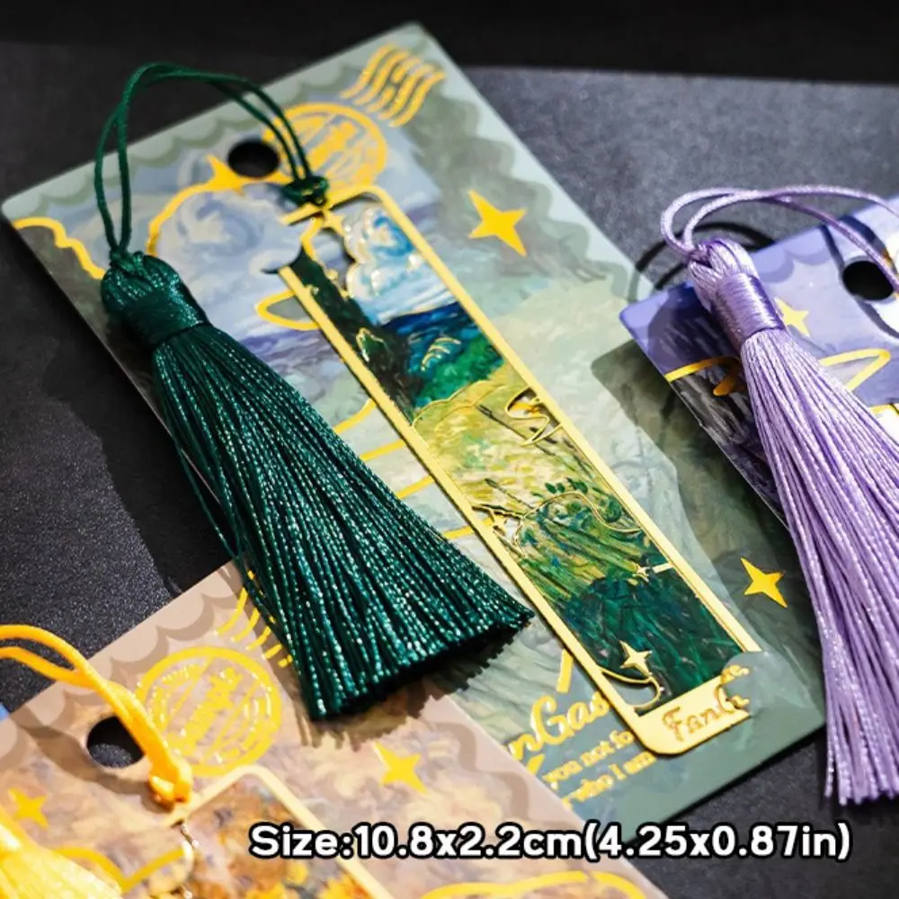 Marque-page en métal de haute qualité, peinture à l'huile, tournesol, Lotus, marqueur de Page de livre, Clip de livre de lecture creux, école et bureau