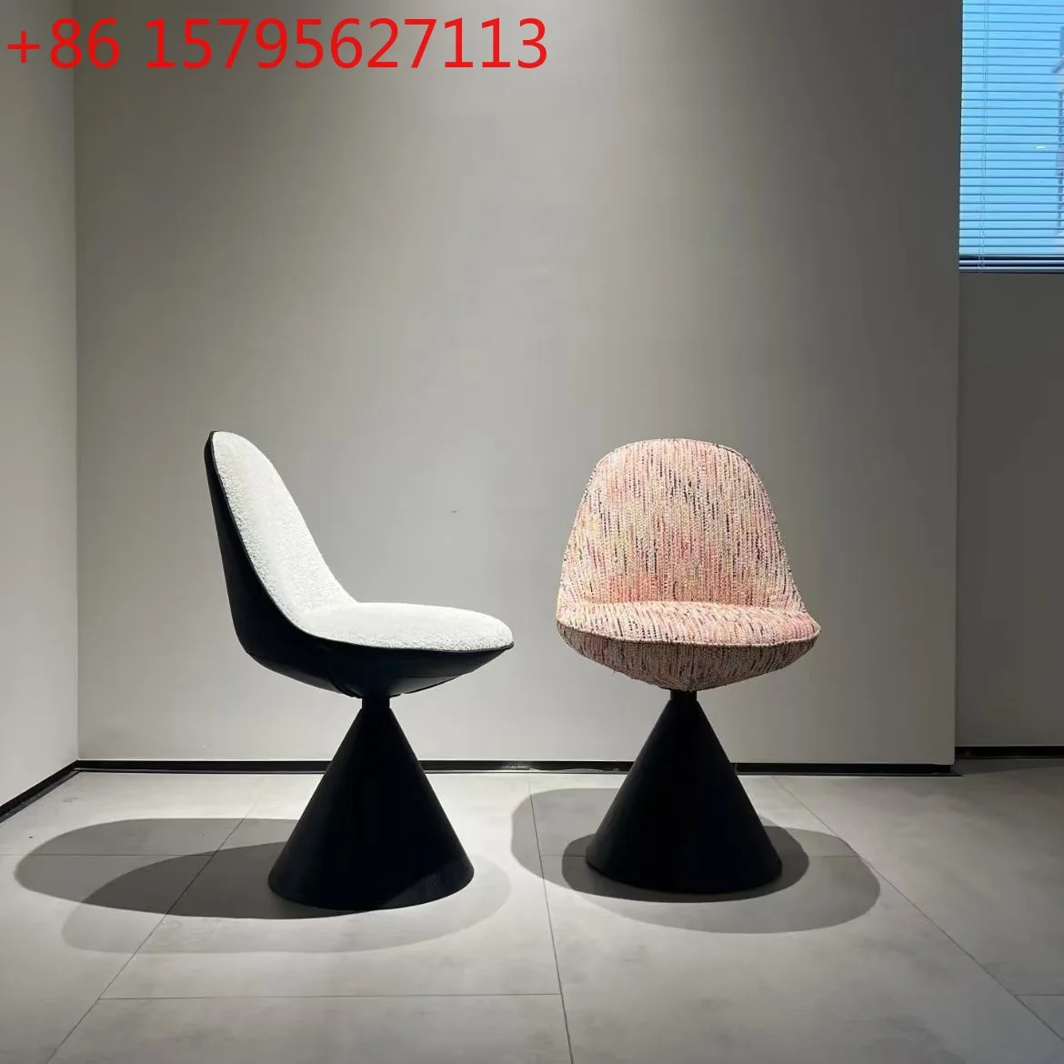 

Italian light luxury makeup stool household bedroom dresser chair rotatable back chair