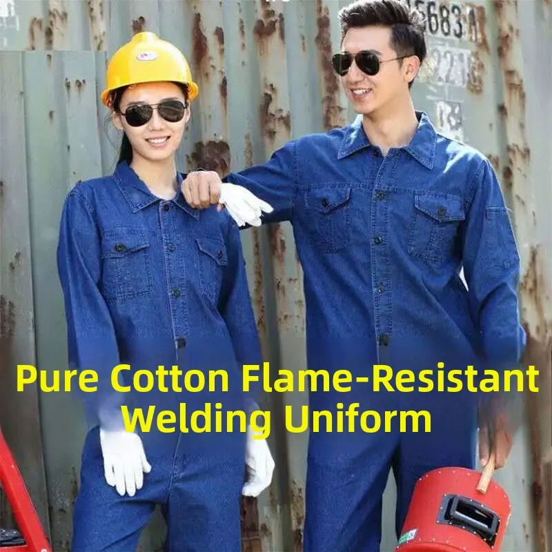 

Мужской летний хлопковый рабочий костюм: приталенная рубашка и брюки, защитная одежда для работы, короткий рукав, средства защиты труда