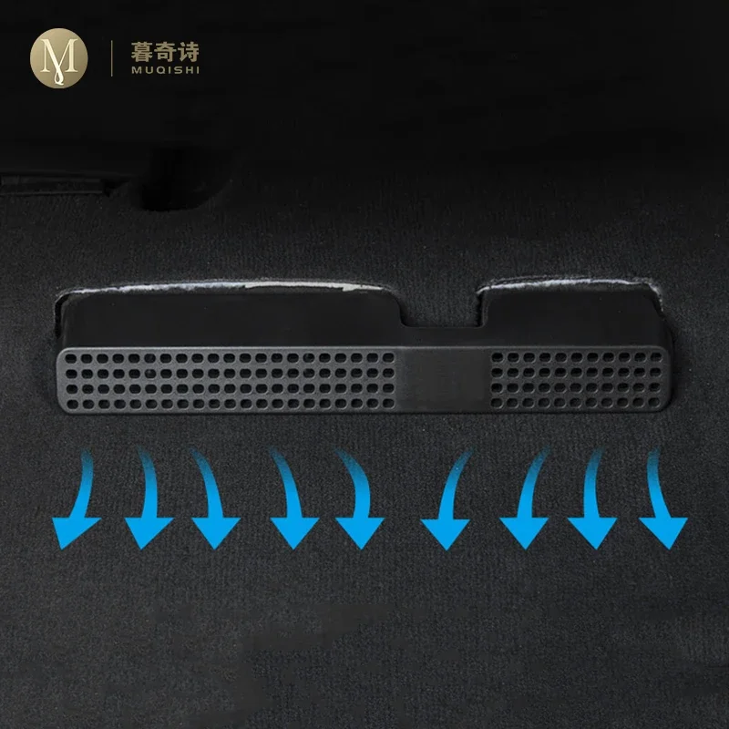 MUQSHI Car Interior rear seats Air conditioning vent protection cover dust and noise prevention For Audi A4 B8 B9 A5 2009-2026