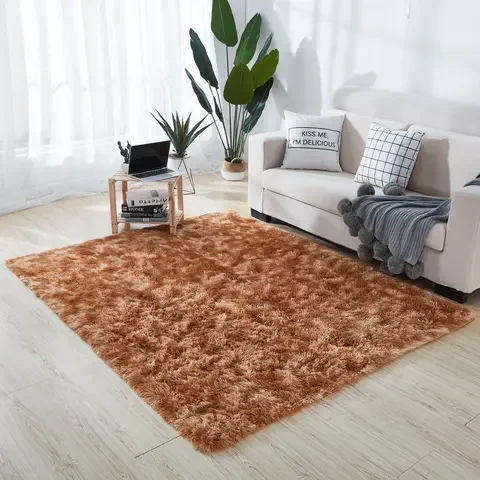 Silky Fluffy Carpet Modern Home Decor Long Plush Shaggy Rug Children's Play Mats Sofa Living Bedroom Bedside Mat Balcony Carpets