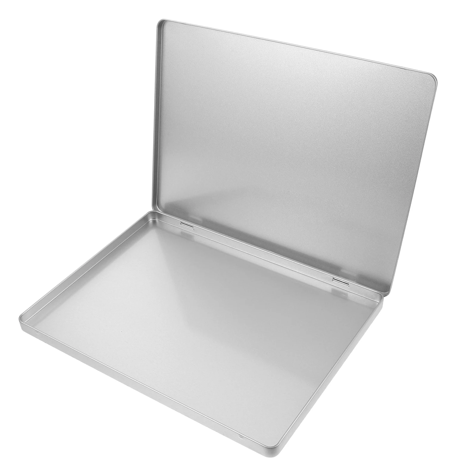 Large Iron File Storage Box Sturdy Document Organizer For A4 Papers Photos Receipts Portable Metal Document Box With Lid