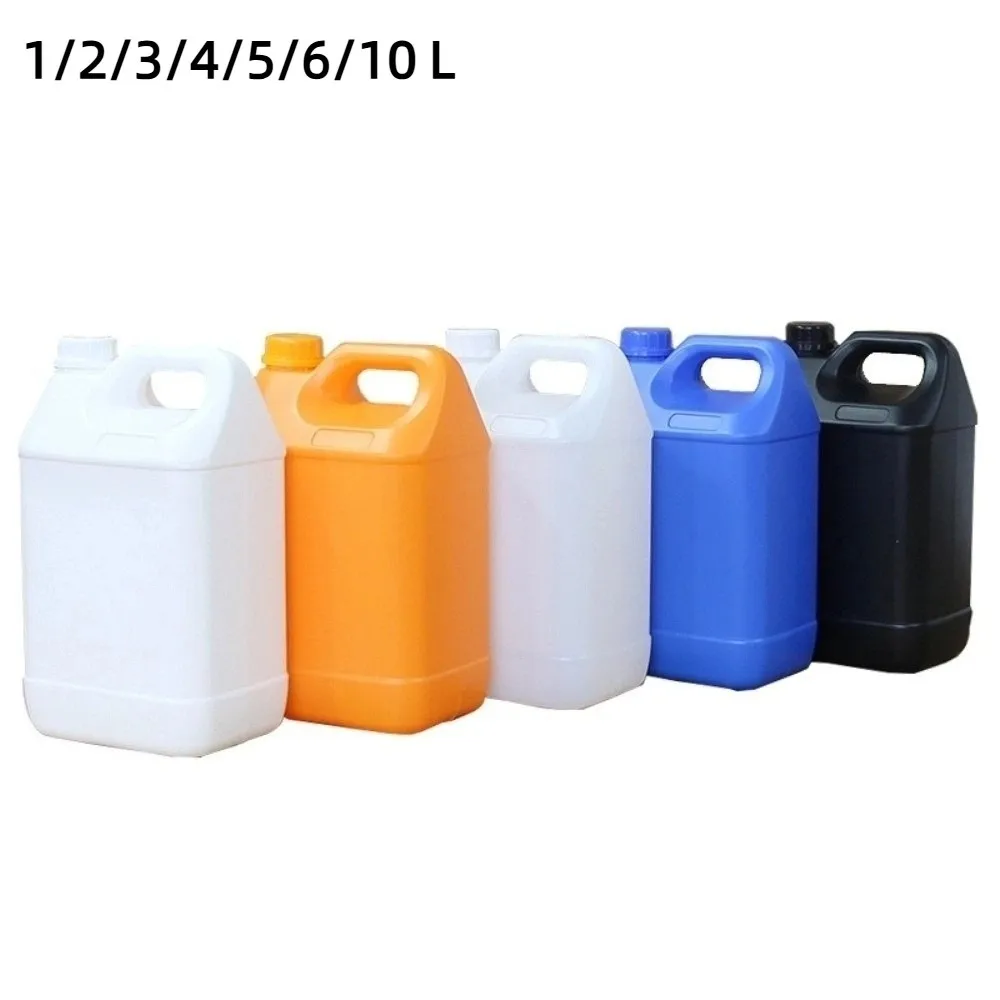 1/2/3/4/5/6/10L زجاجة بلاستيكية محكمة الغلق مع غطاء الغذاء الصف HDPE دلو مختومة سعة كبيرة تخزين الحاويات تنظيف جوهر #6