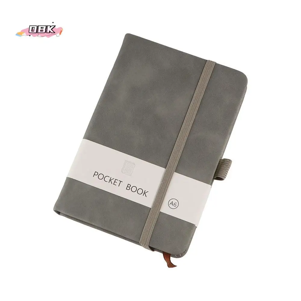 

A6/A7 A6/A7 Pocket Notepad with Elastic Band Portable Portable Mini Notebook Simple Style 100 Sheets Agenda Organizer