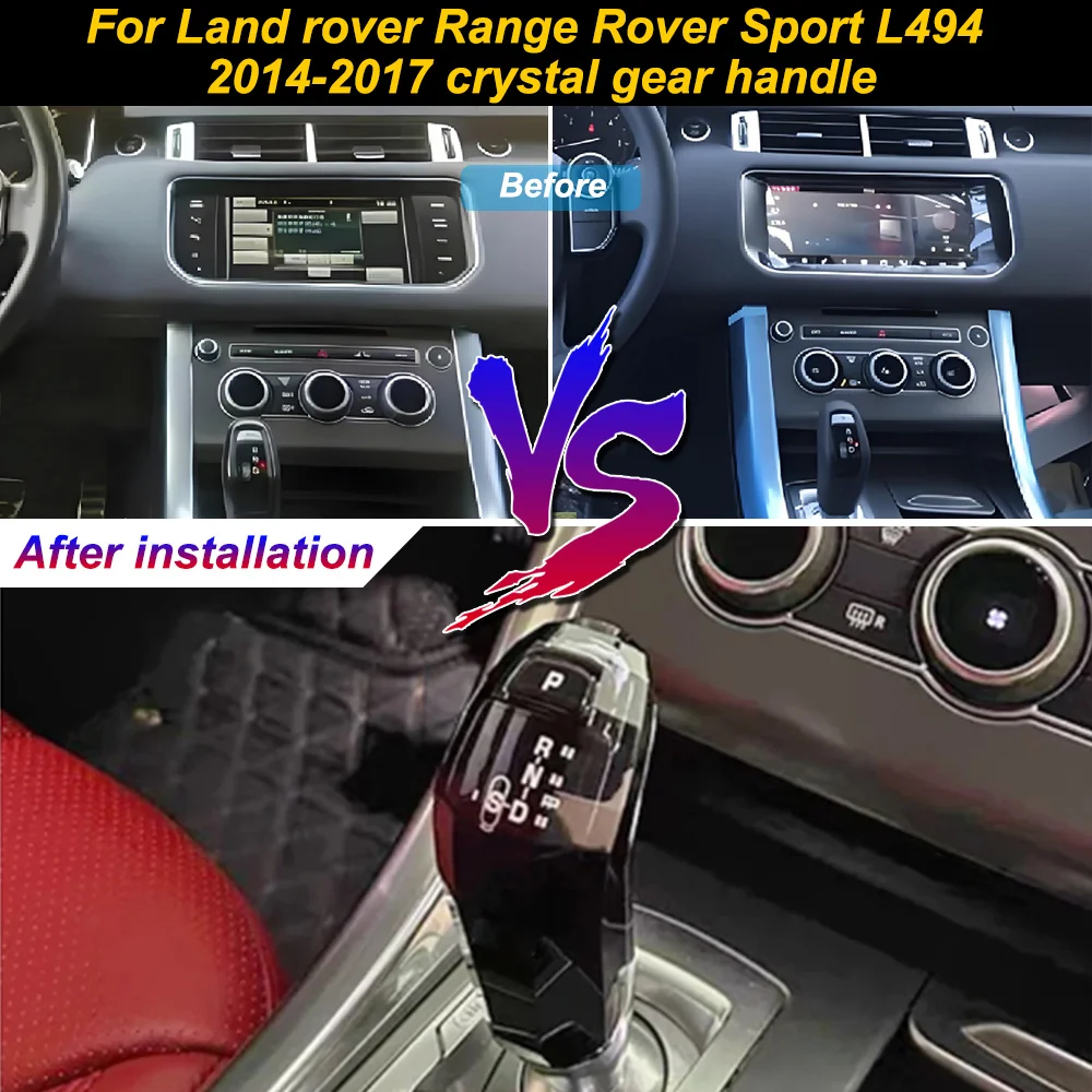 

Car Crystal Gear Knob Cover Trim for Land Rover Range Rover Sport L494 2014-2017 Gear Shift Stick Head Modification