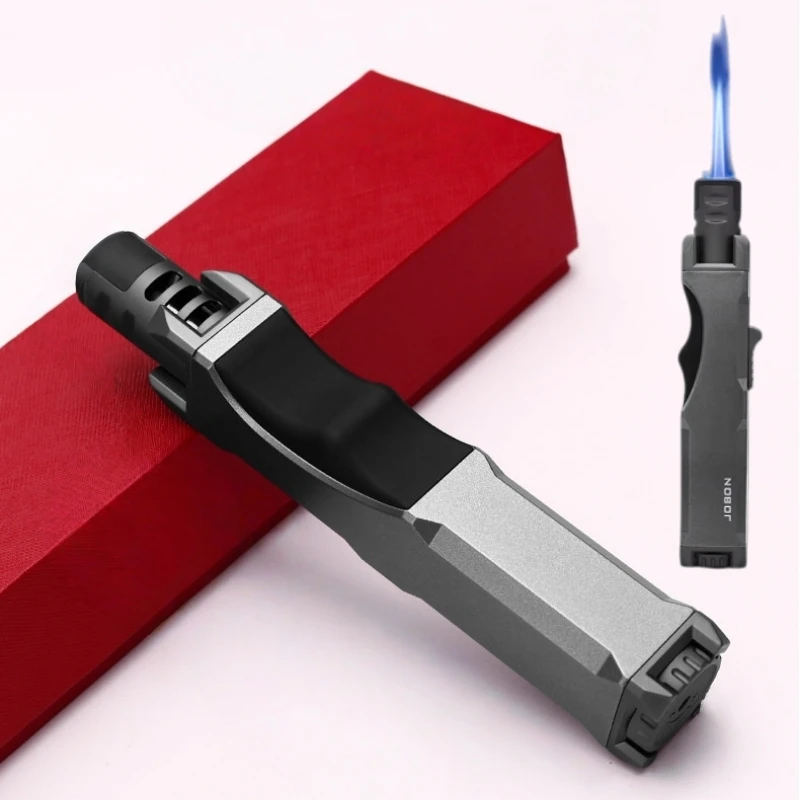 

JOBON Outdoor Windproof Turbine Direct Flame Torch Kitchen Barbecue Welding Lighter Tool Men's Gift Cigarette Accessories