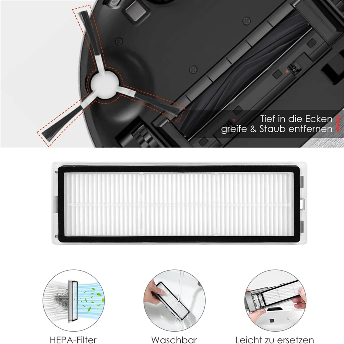 

Набор аксессуаров AT59 для робота-пылесоса Dreame D10 Plus Gen 2, запасные части