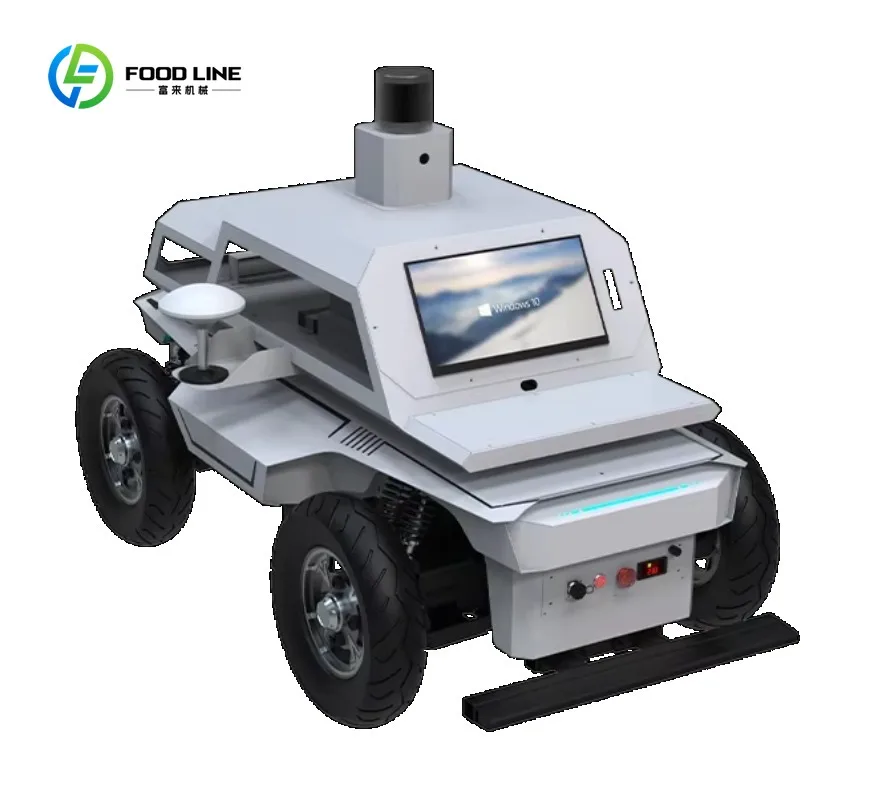 Customized Industrial 4-Wheel Patrol Robot Chassis.Security ecurity Robot with Automatic Navigation and Patrolling