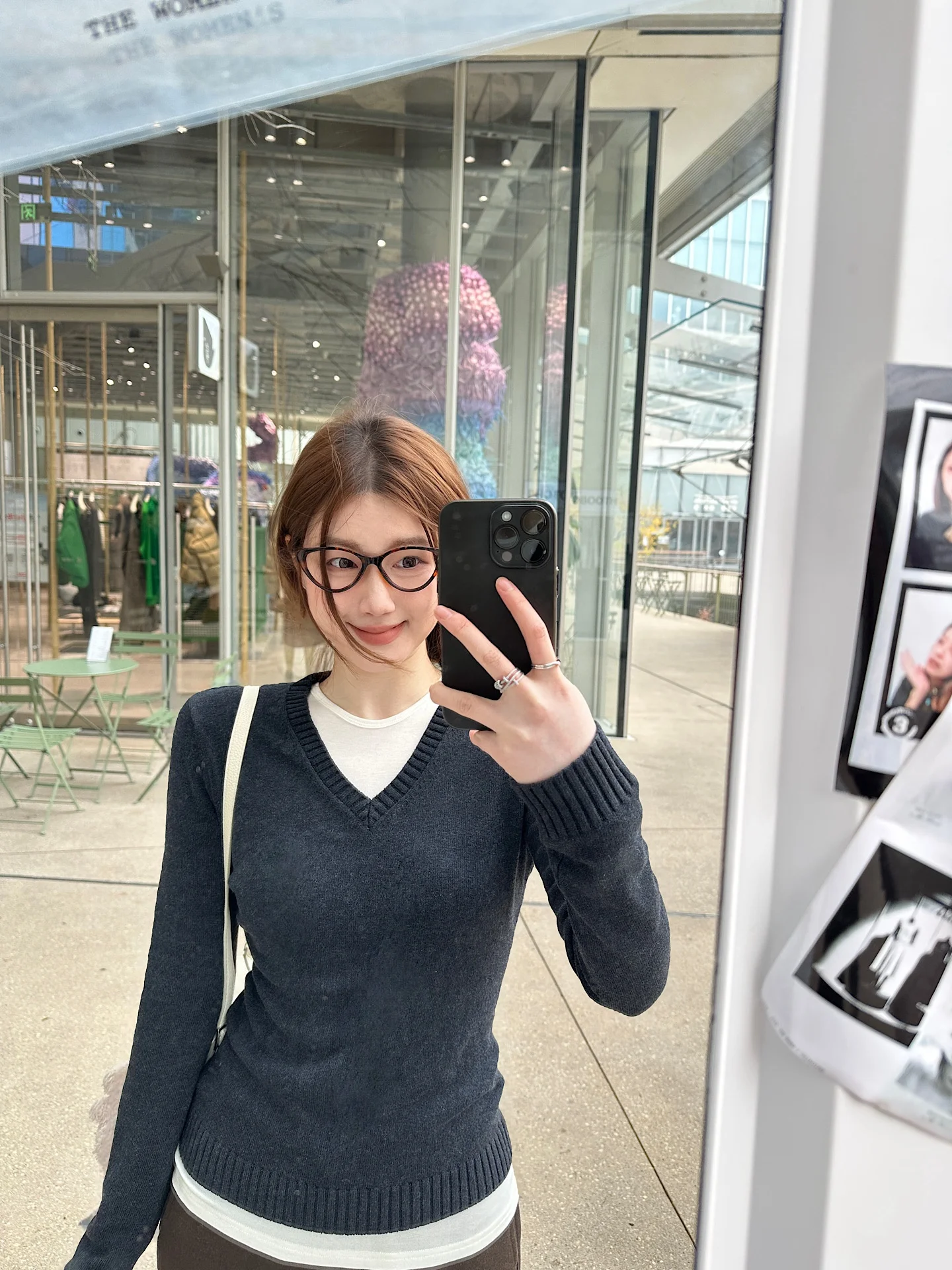 

Slim Fit Long Sve V-Ne вязаный свитер женский базовый слой универсальный осенне-зимний модный корейский свитер для поездок на работу и ветер