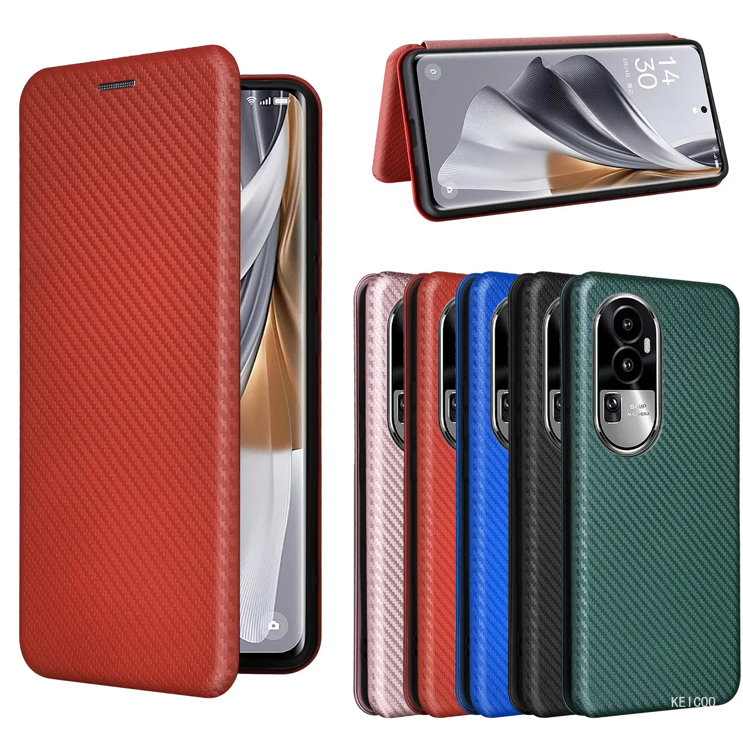 Ultrathin Anti-fall Leather Case For Oppo Reno10 6 8 Reno10 6 8 Pro Plus PHW110 PHV110 Phone Shell non-slip shockproof Fundas