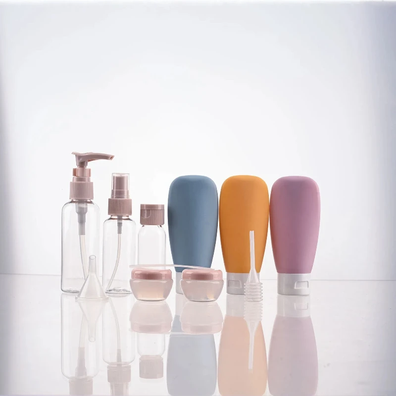 60ml 3/4/11pcs Portable Travelling Dispenser Set Cosmetic Bottle Plastic Bottle Lotion Bottle Toner Shampoo Spray Bottle