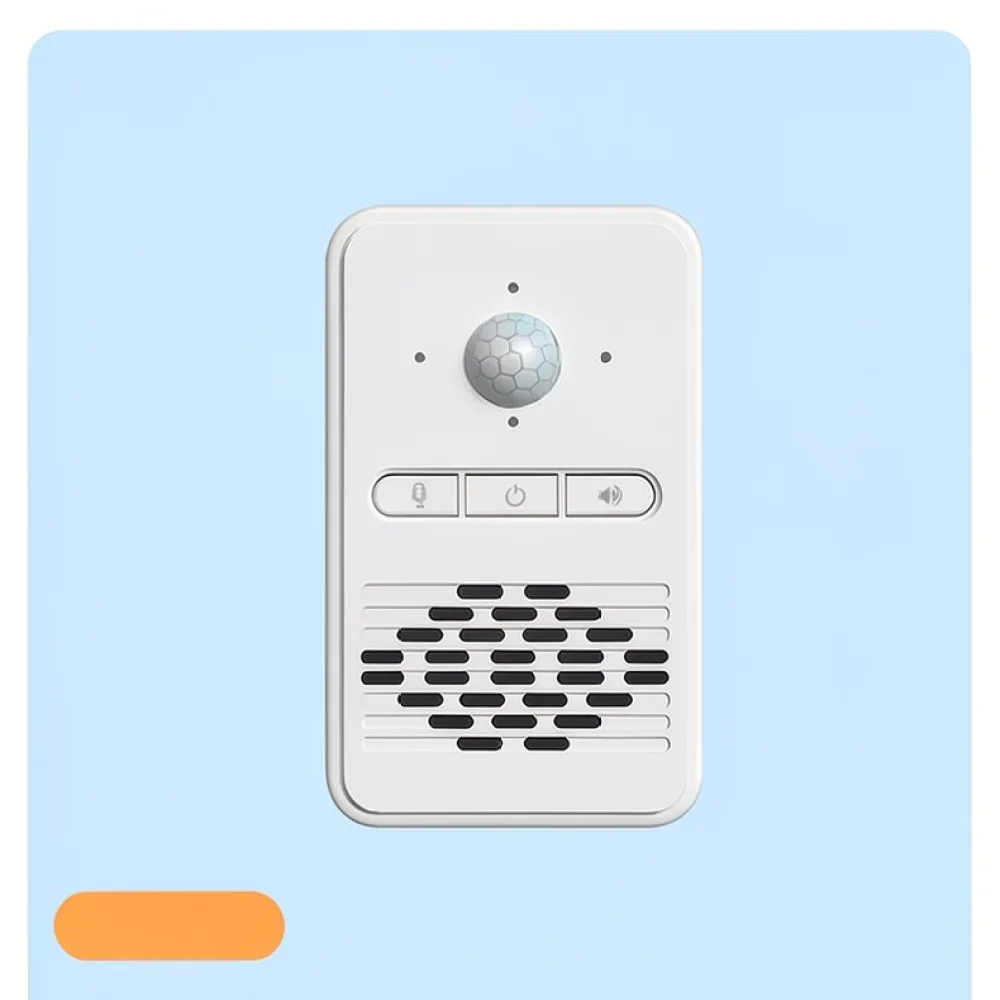 Smart Wireless Induction Doorbell Infrared Sensor Alarm Customizable Voice Recording Chime For Shop Home Office Entry Monitor