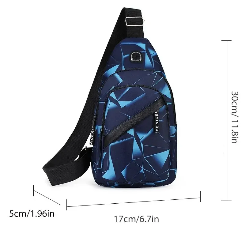 Chest Pack Men's Ins New Fashionable Korean Version Crossbody Bag Lightweight Outdoor Sports Casual Couple Backpack Trend