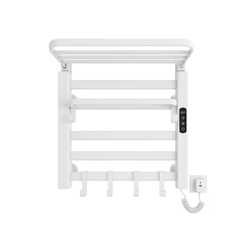 Steel Heated Electric Towel Warmer Rack WIFI Heating Towel Warmer Heater Use Toilet Rotating Heated Towel Rack