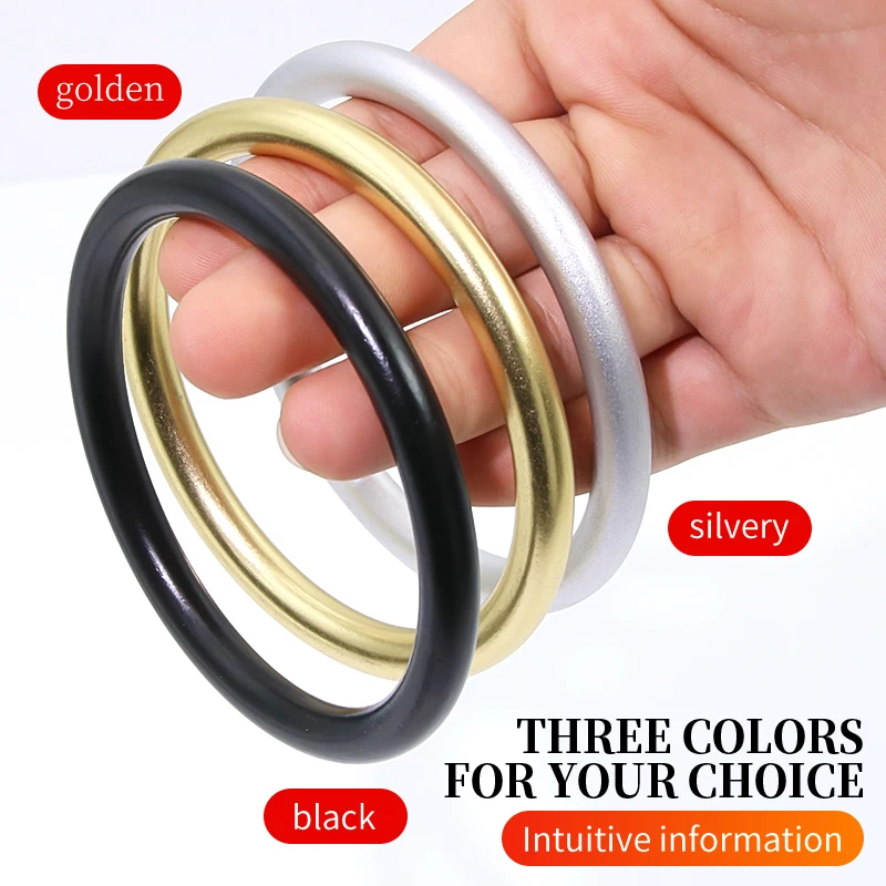 1pcs Aluminium Alloy Strap Round Ring Luggage Leather Goods O-ring Seamless Aluminium Lifting Ring.