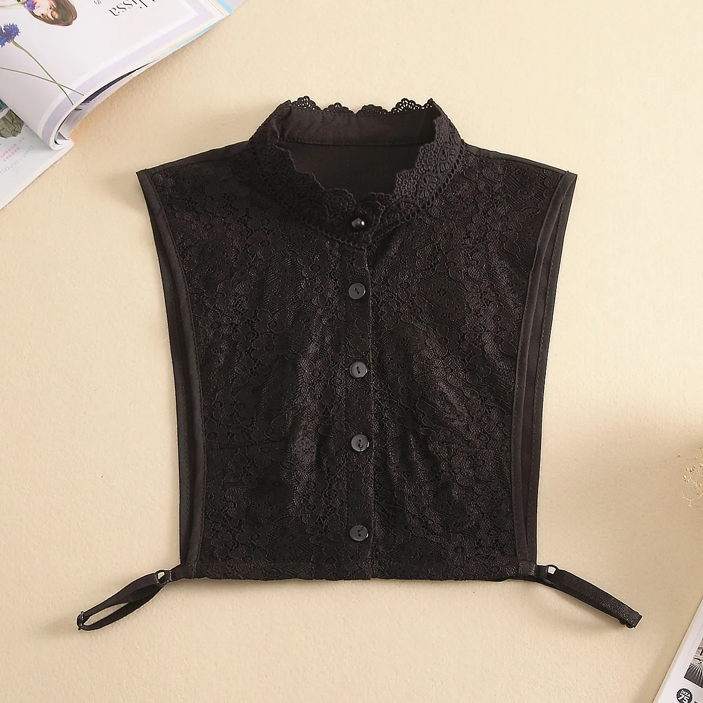 Korean Decorative Children Autumn and Winter New Beautiful Shirt Lace Fake Collar