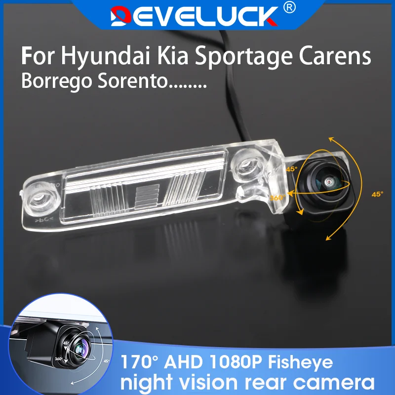 

170° Fisheye Rear View Camera AHD 1080P CVBS Reverse Camera For Hyundai Kia Sportage Carens Borrego Sorento Opirus Mohave Ceed