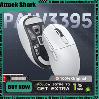 Attack Shark X3 Pro Wireless Mouse  Tri Mode Gaming Mouse 4k Paw3395 Long Battery Life Ergonomics E-sports Pc Gamer Accessories