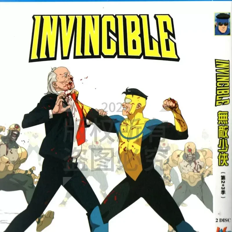 American Science Fiction Adventure Action Cartoon Invincible Young Man Season 1-4 BD Blu-ray High Definition 5 Disc