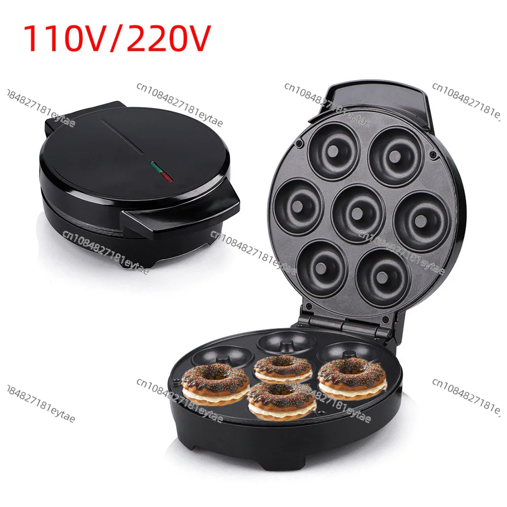 110V American donut machine, Taiwan household cake breakfast machine, large 7-hole bread machine