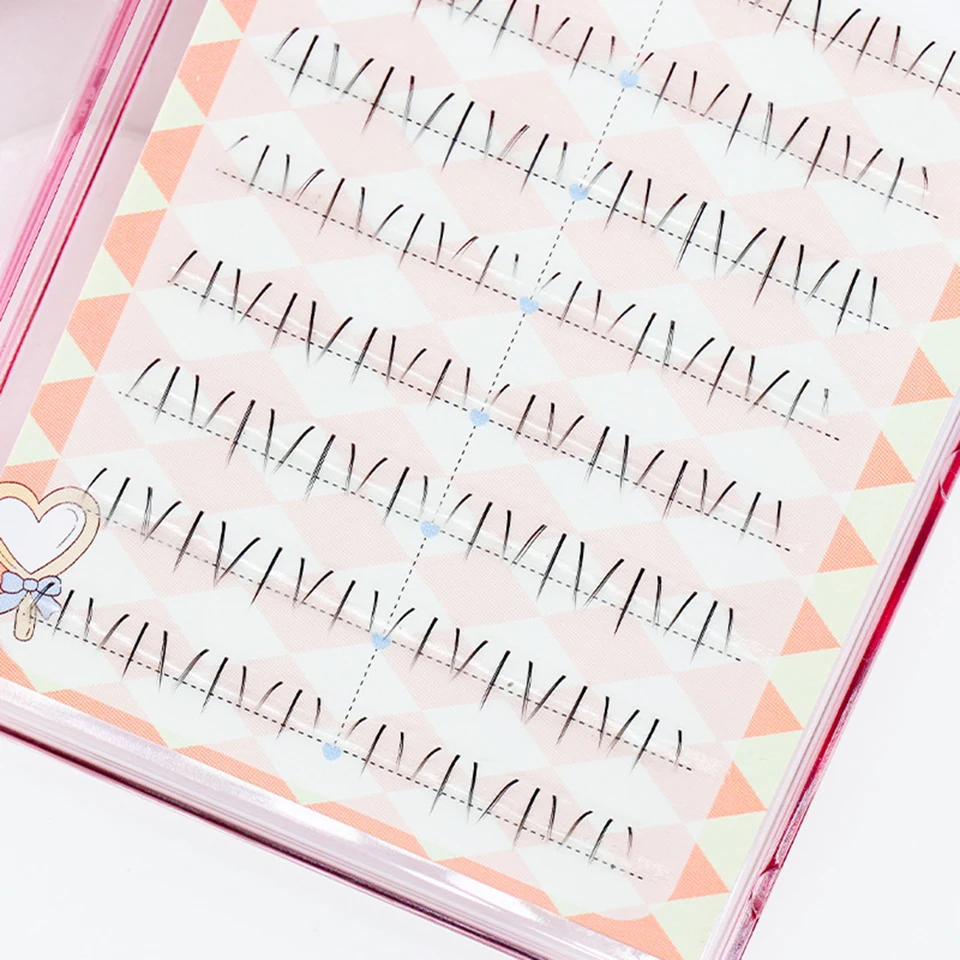 Set de 80 piezas de pestañas inferiores segmentadas postizas, herramientas de maquillaje, pestañas inferiores naturales para mujer 4