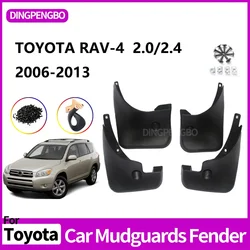 Car MudFlaps Mudguards Anti Splash For Toyota RAV4 RAV-4 2.0L 2.4L 2006-2013 Front Rear Wheels Fender Car Accessories 4Pcs