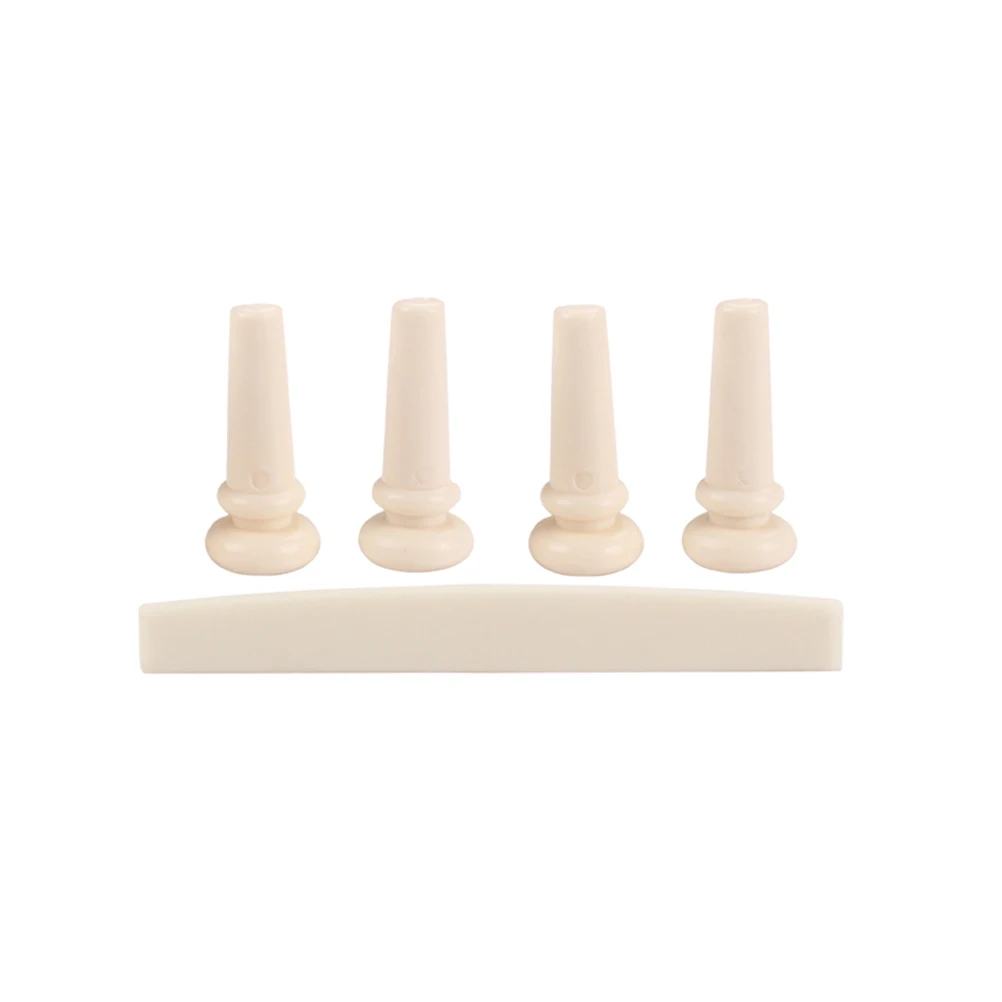 

5Pcs Guitar Brass Bridges Premium Acoustic Guitar Bridge Parts Replacement Durable Long-Lasting Smooth Surface Intonation