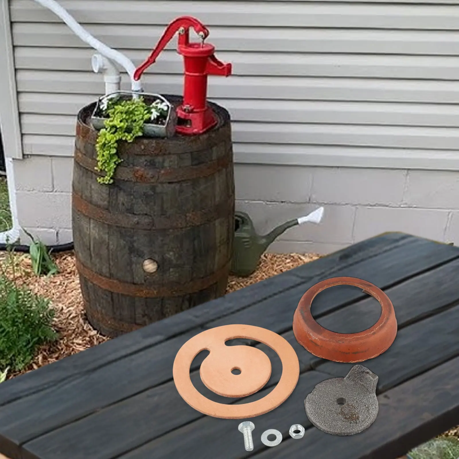 Repair Kit for Simmons For 1160PM500 & No 2 Pumps Includes Cast Iron and Leather Components for Easy Maintenance