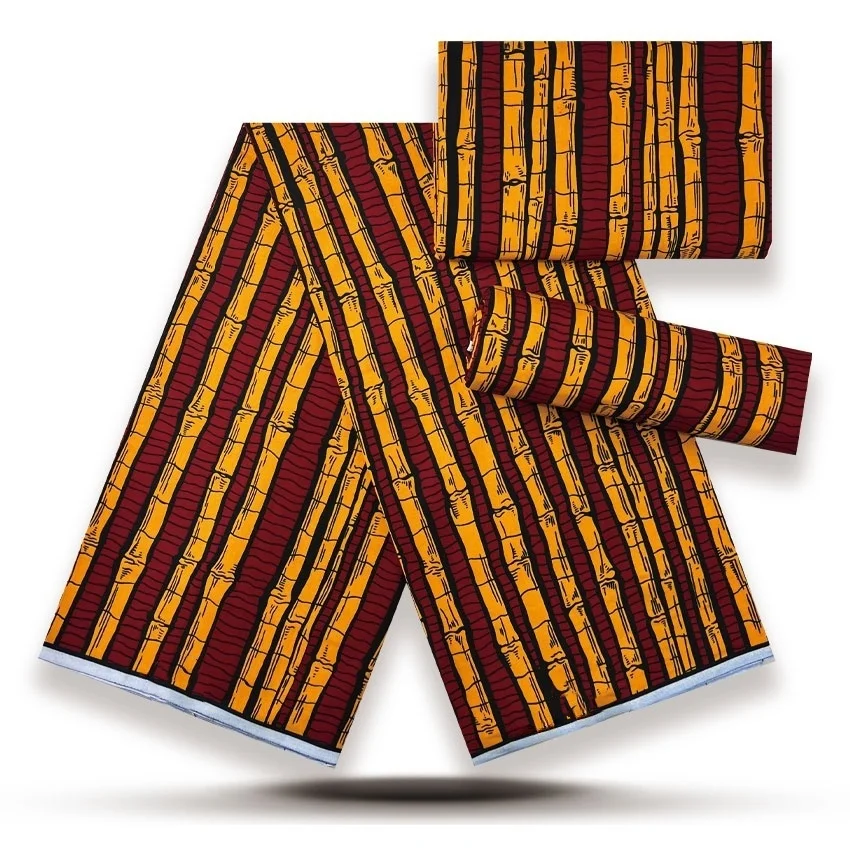 2025 Tessuto di cera di cotone Stampa di moda Tessuto di cera hollanda Tessuto Ankara Ghana Nigeria Stile Pagne Materiale da cucire Y7