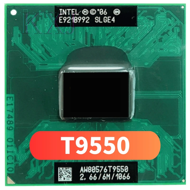 Intel Core 2 Duo T9550 SLGE4 2.6 GHz Dual-Core Dual-Thread CPU Processor 6M 35W Socket P