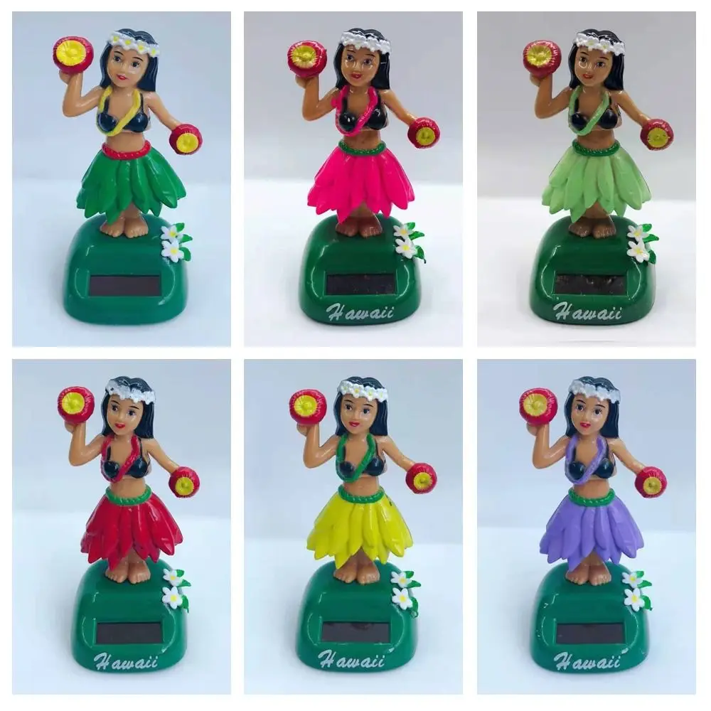 Creative Plastic Hawaiian Girl Model Swinging Bobble Swinging Dancing Solar Hula Girl Swinging Car Decor