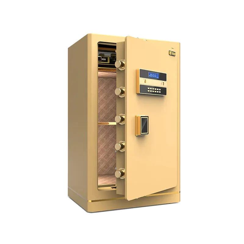 

Fingerprint Safe Box High Security Steel Safe Deposit Box For Money