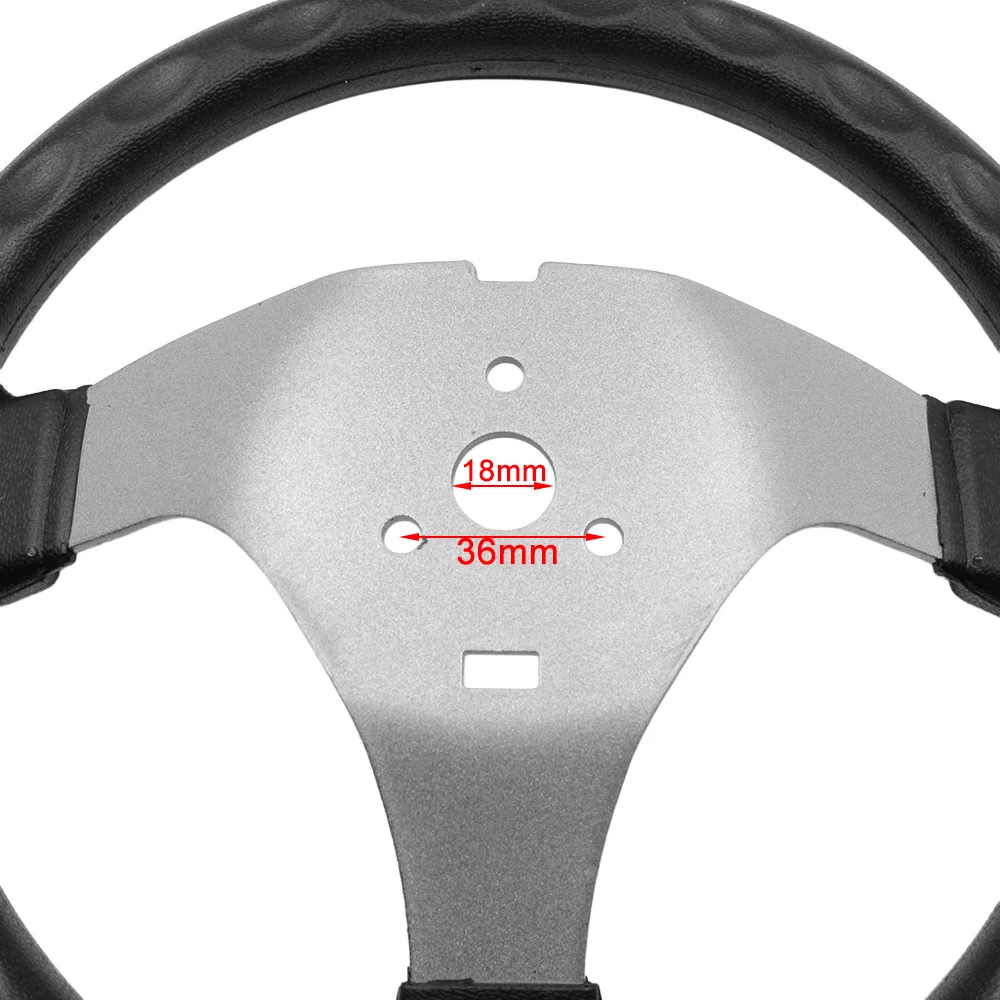 300mm Go Kart Steering Wheel with Cover Assembly Fits DIY China Go Kart Dirt Bike Go Kart ATV UTV Bike Parts
