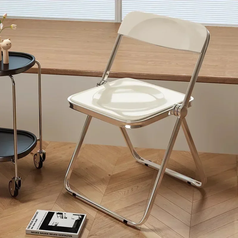 Fashion Stool Internet Celebrity Makeup Chair Photo Chair Portable Home Folding Chair Cold Drink Restaurant Dining Chair