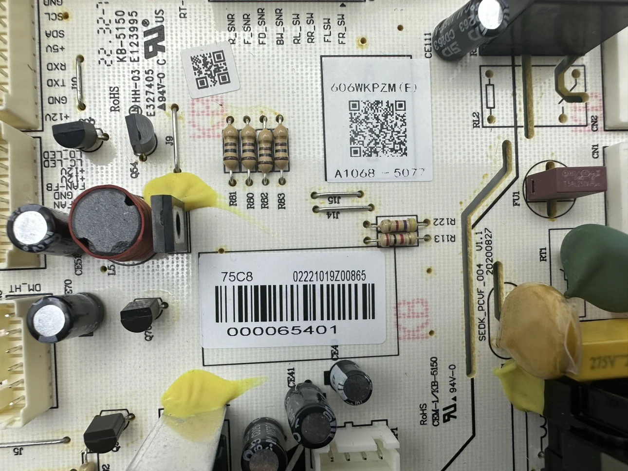Applicable to Midea refrigerator main board BCD-606WKPZM BCD-605WKPZM computer board frequency conversion board 000065401