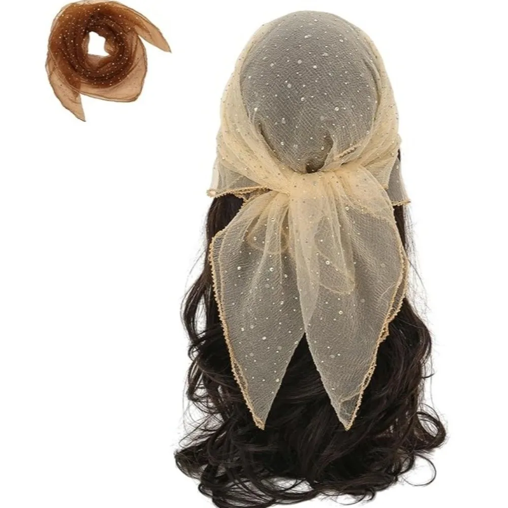 

Квадратный шарф 80x80см ​ ​ Блеск ​ ​ Большой размер ​ ​ Платок с кружевной вуалью ​ ​ Мягкий длинный ​ ​ Роскошная сумка-шарф ​ ​ Летний аксессуар для волос ​ ​