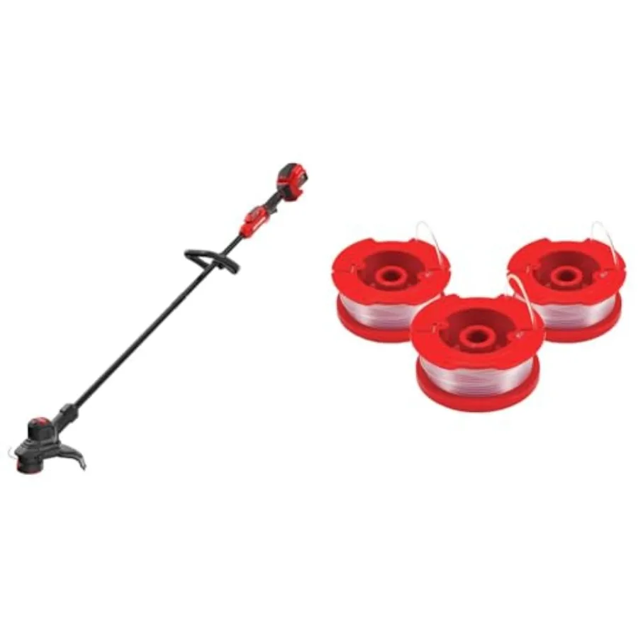 

V20 BRUSHLESS String Trimmer 5.0Ah 3-Pack 0.065-Inch Trimmer Line Spools Bundle Green Cordless High-Torque Lightweight Design f