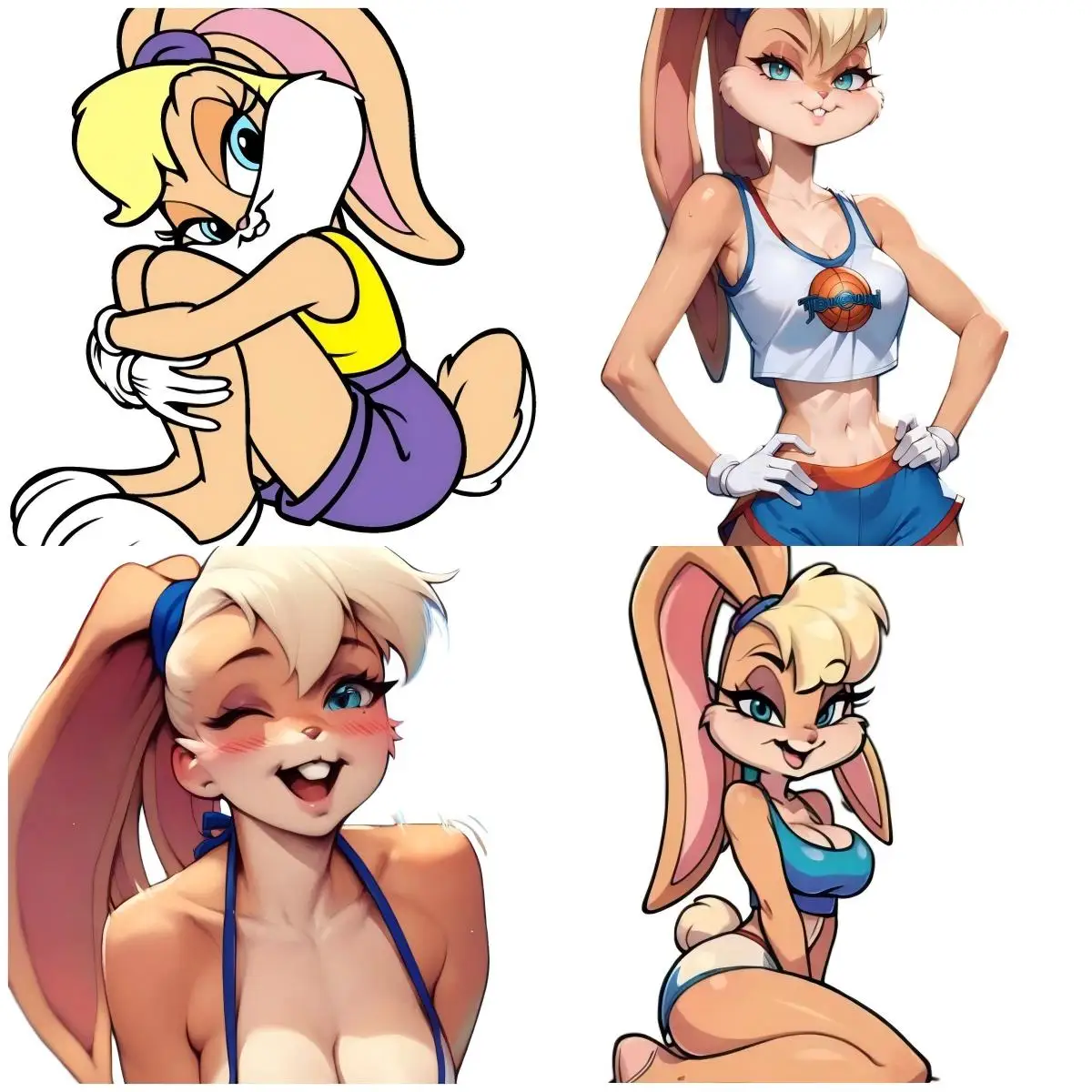 

Lola Bunny Weatherproof Anime Sticker Accessories Popular Car Stickers Racing