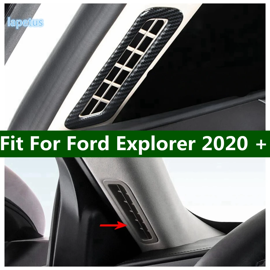 

Inner Window Pillar A Air Conditioning Vent AC Outlet Decoration Frame Cover Trim For Ford Explorer 2020 - 2022 Car Accessories