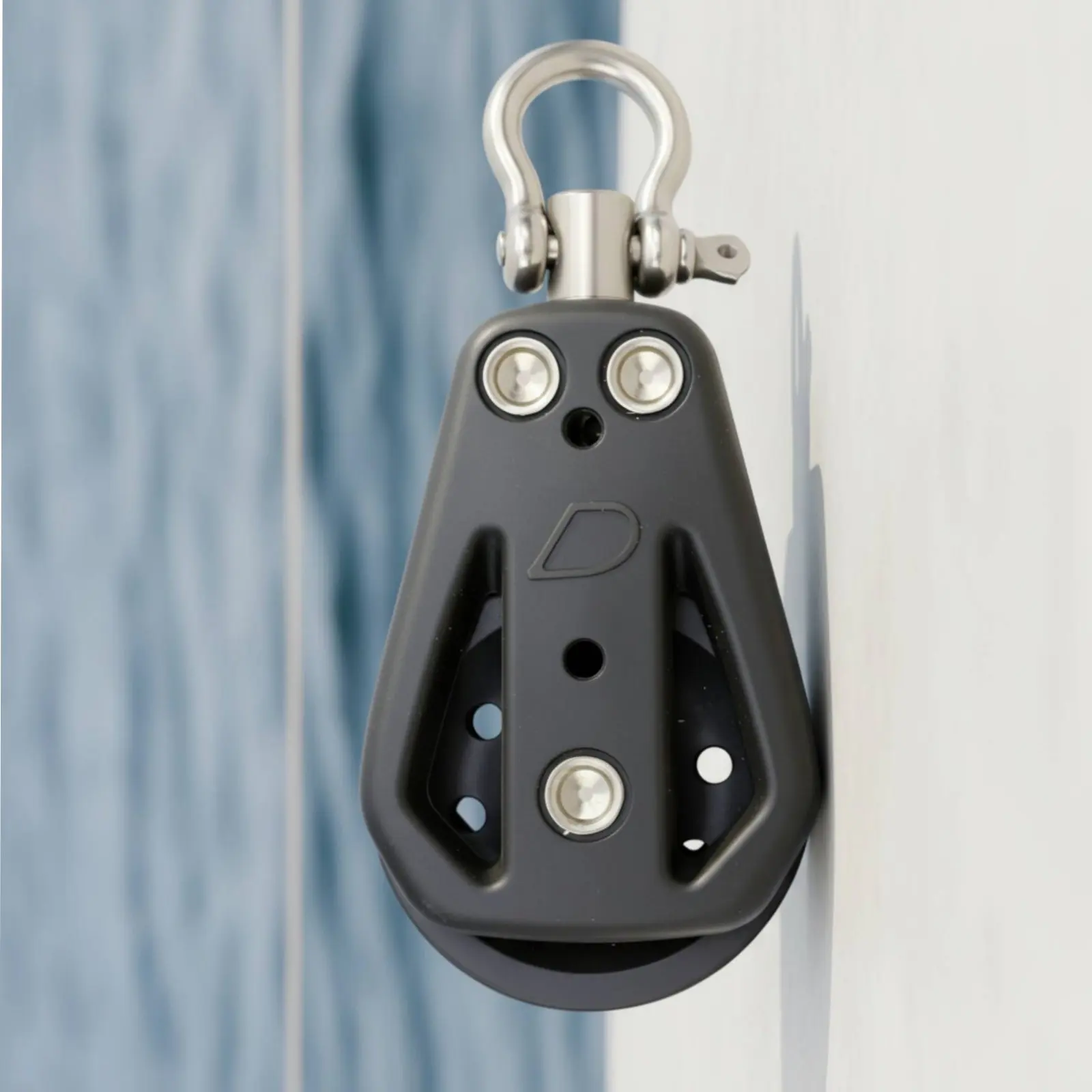 

Sailboat Pulley Block Long-Lasting U-Notch Rope Pulley Ocean Hardware Sturdy Duty 304 Stainless Steel for Sailing