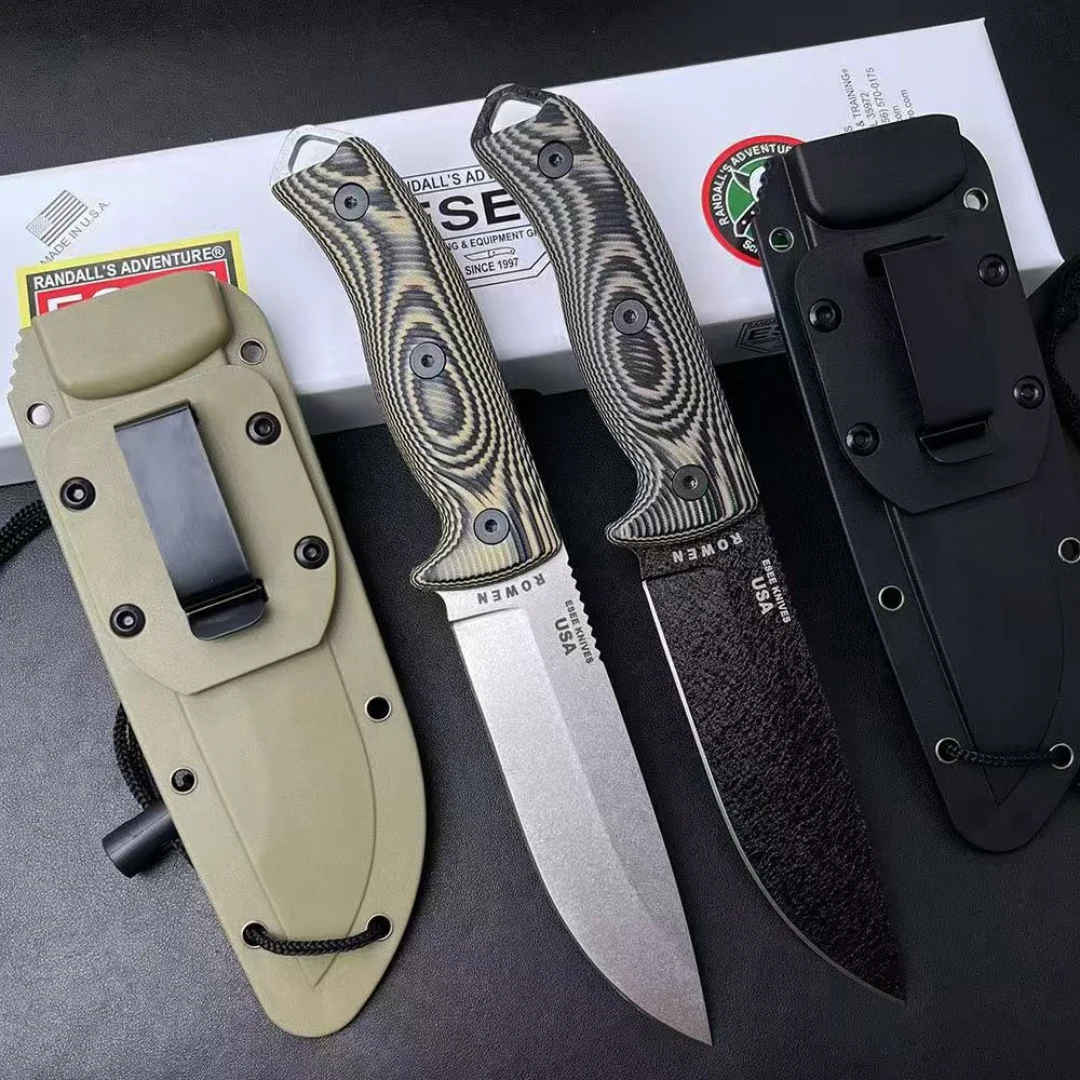 ES-5 Randall's Adventure Fixed Knife Camping Hunting Pocket Outdoor jungle survival Fruit EDC gear Hiking knife