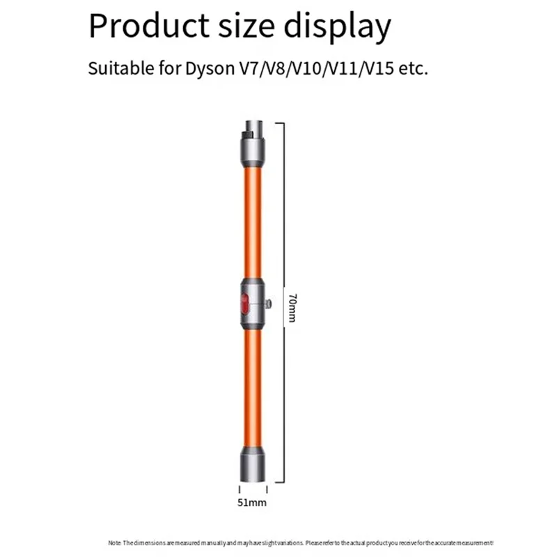 A83G-For دايسون V6V7V8V10V11V15 استبدال تمديد قضيب معدني أنبوب قابل للطي مستقيم الأنابيب بار يده عصا أنبوب مكنسة كهربائية