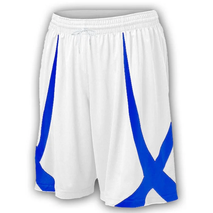 Schnelltrocknende Basketball-Shorts für Herren mit seitlichen weißen Streifen, lockere, schmal zulaufende Trainings-Sporthose – Detail 4