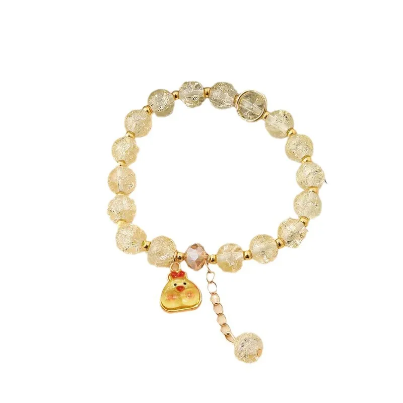 Miniso New Sanrio Glazed Popping Beads Cartoon Color Bracelet Bracelet Children's Schoolgirl Jewelry