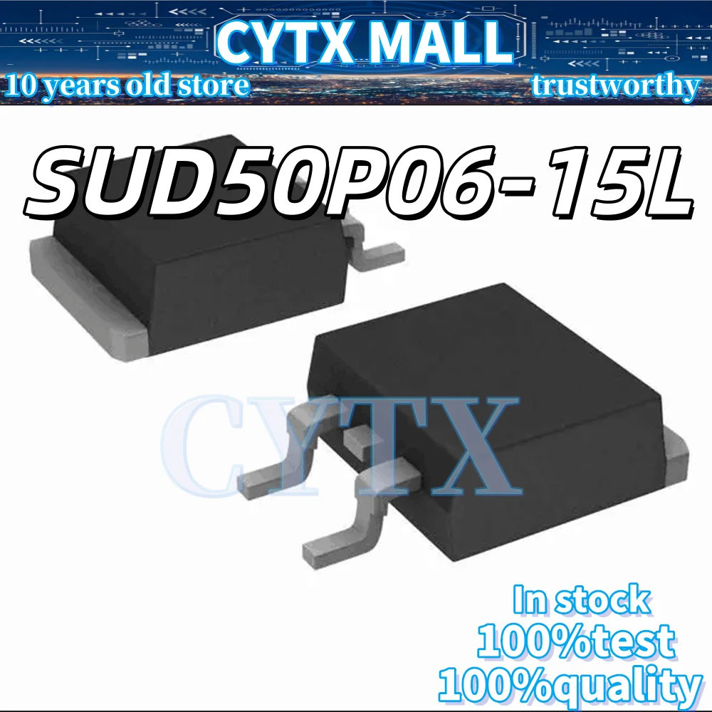 10PCS SUD50P06-15L 50P06-15L the quality is fine