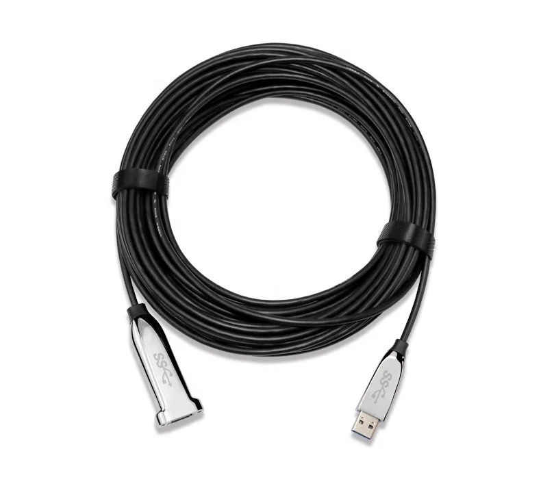 

OEM 10m 30m 50m usb3.0 aoc hybrid active optical fiber 3.0 cable Male to Female usb3.0 aoc with 2.0 extender 3.0 cable